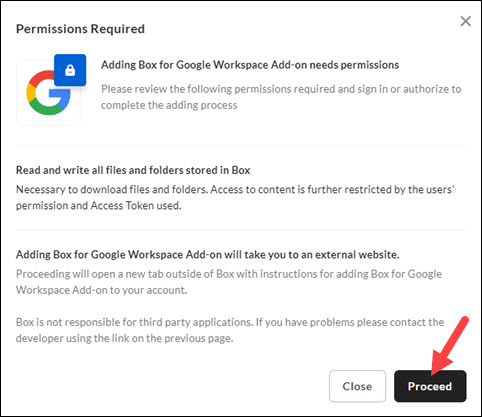 Box for Google Workspace Add-on