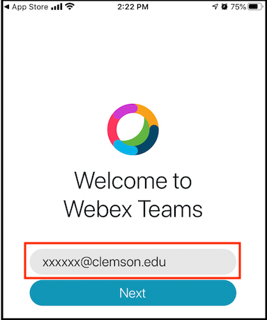 webex teams sign in