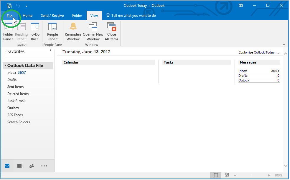 turn on outlook logging 2016