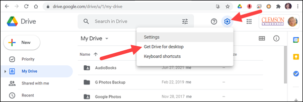 Google Drive Settings