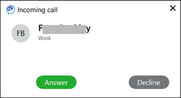 Accept or Decline a call