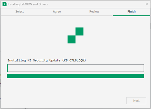 Green progress bars