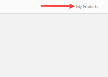 Red arrow to My Products