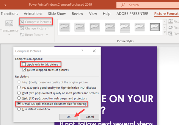 How To Compress Images In Powerpoint 10 13 And 16