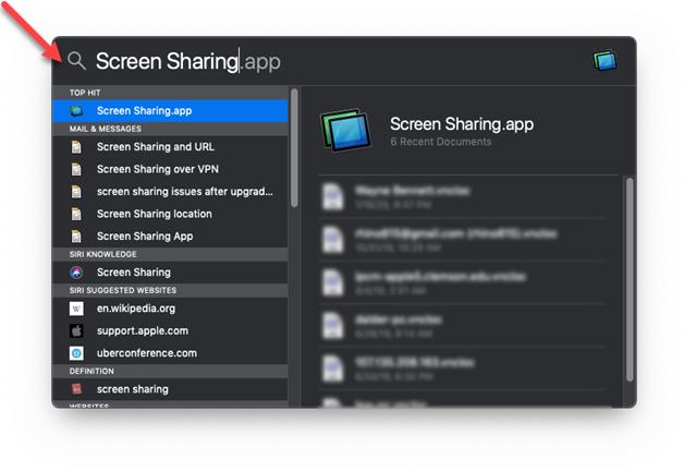 Screen Sharing app