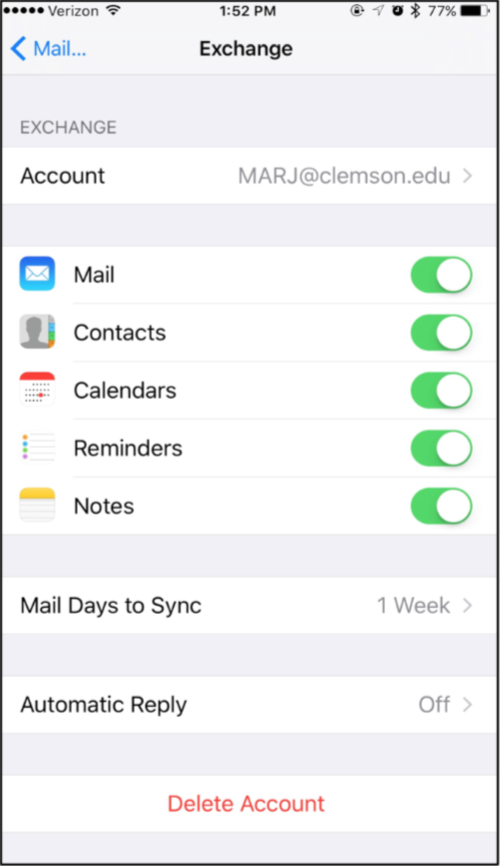 how to sync office 365 with iphone ios10