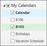 Shared Calendars