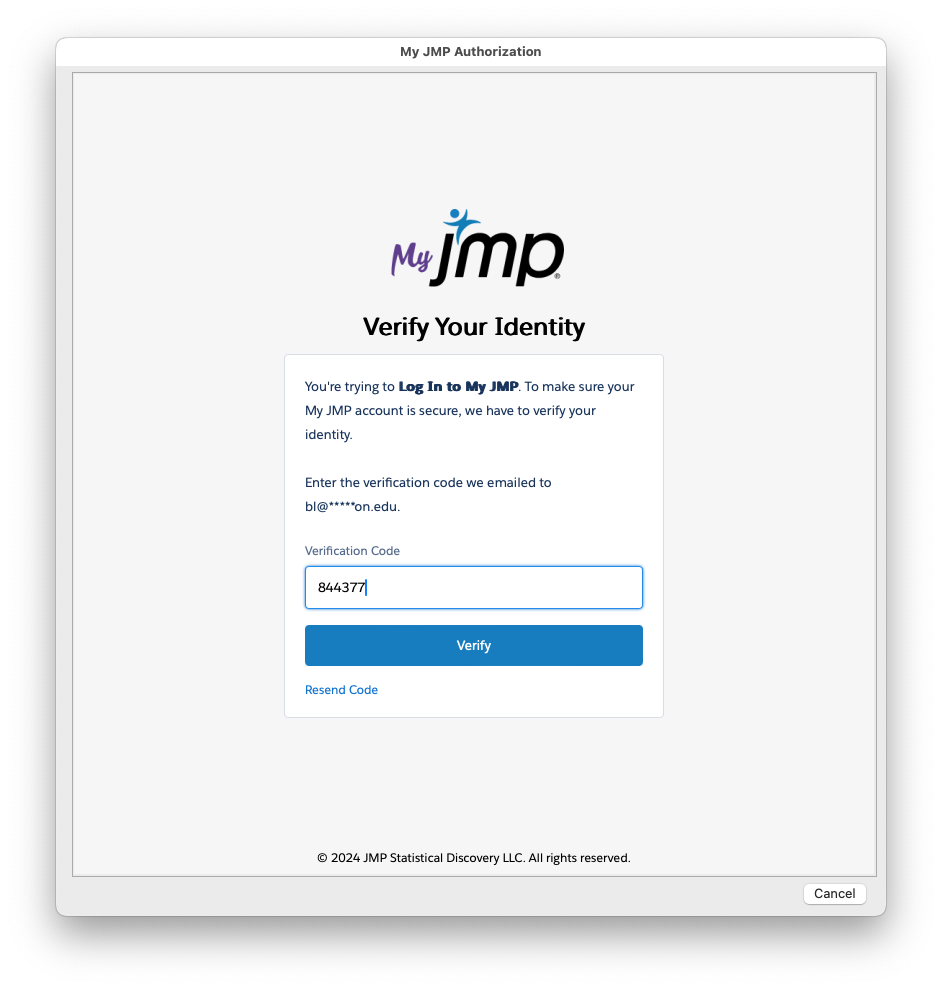 Verification code