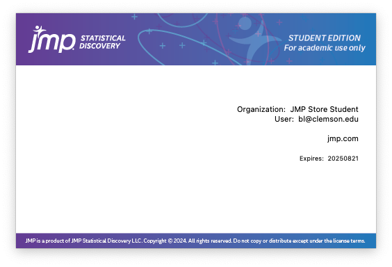 License page