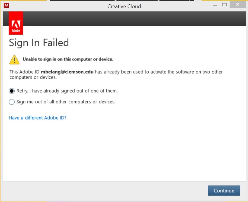 login adobe creative cloud