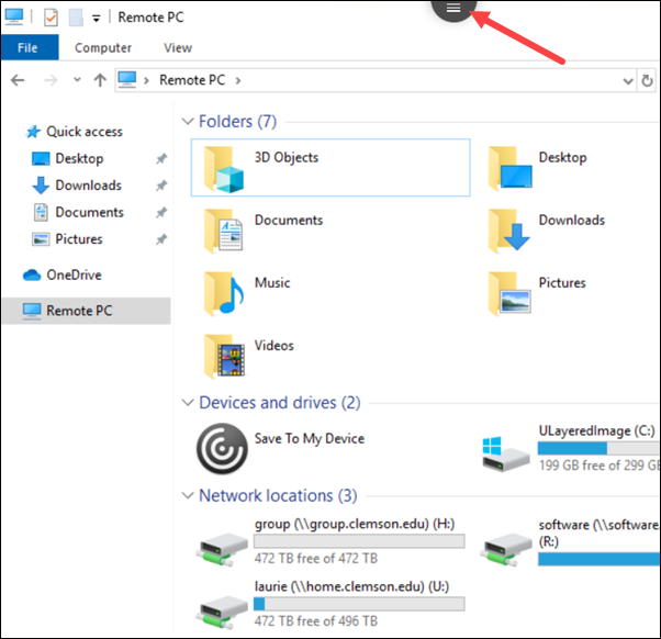 How to download files from CUAPPS on U: Drive to your computer's hard drive