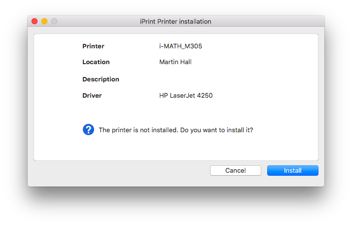free printer install online for mac