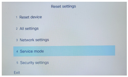 Select Service Settings