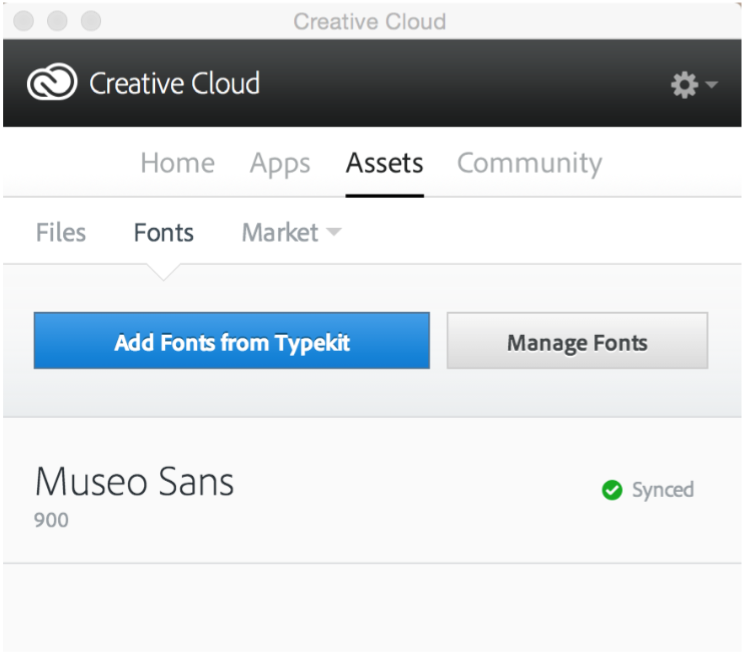 Adding Fonts in Adobe Creative Cloud